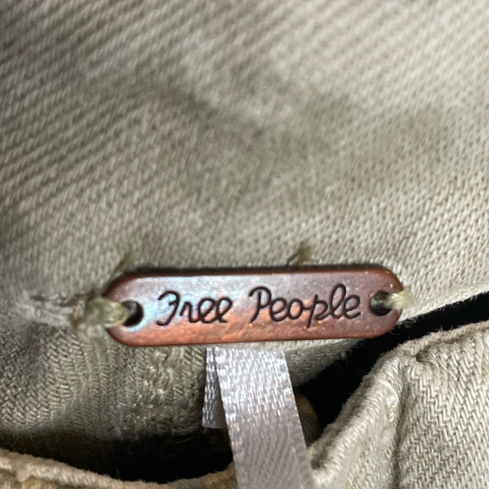 Free People First Light Utility Cargo Pants Boho Bohemian In Boa Green 4 - Picture 11 of 14